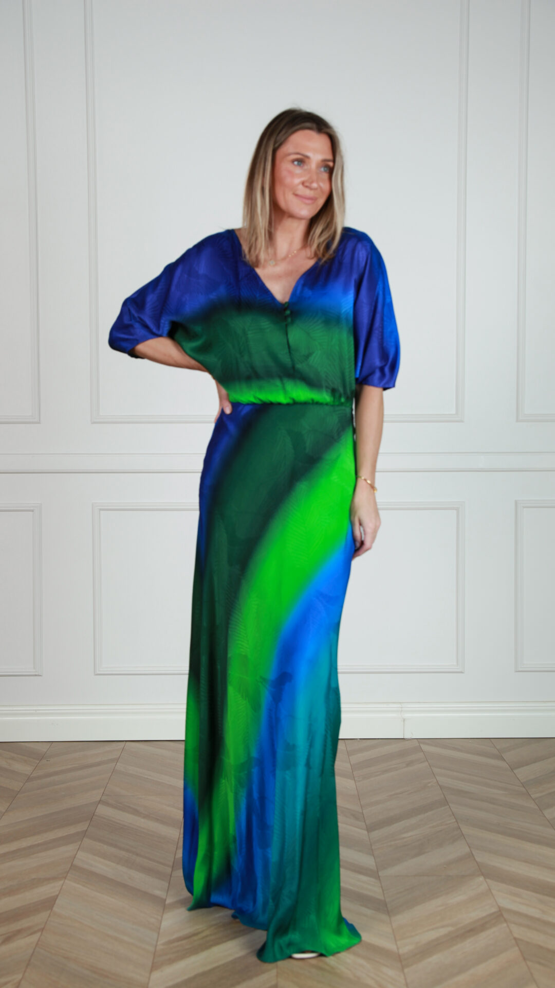 Gloria Green Aurora maxi kleit