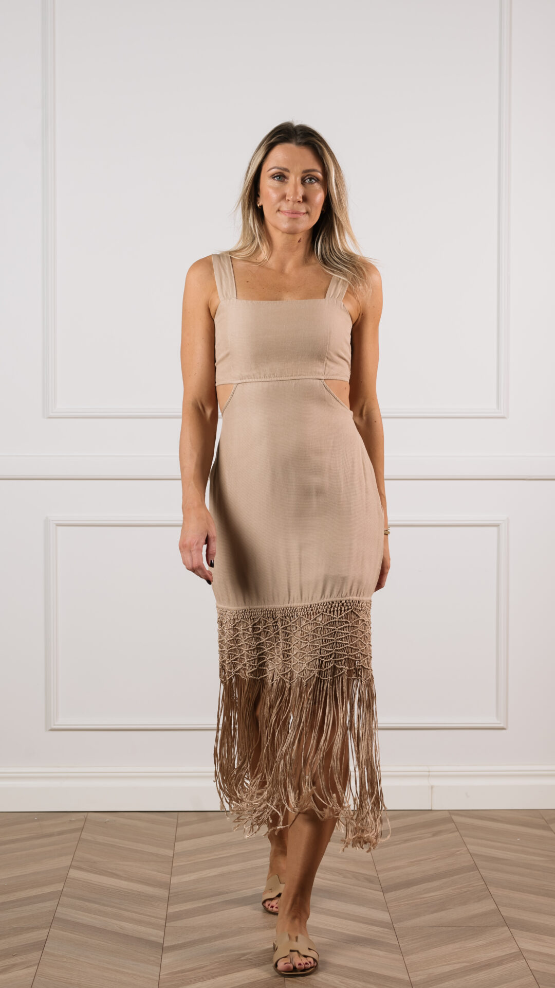 Intermix Boho kleit narmastega