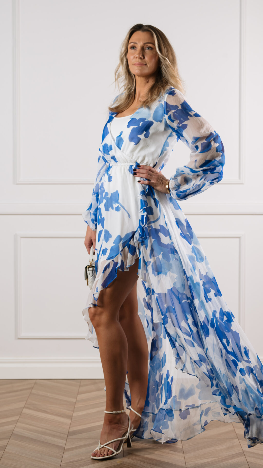 Sinine Siid Maxikleit